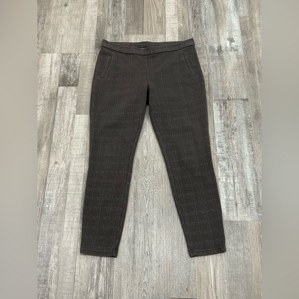 Hue Checked Ponte Pants